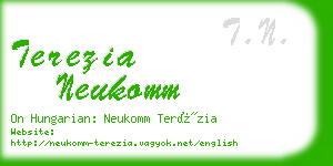 terezia neukomm business card